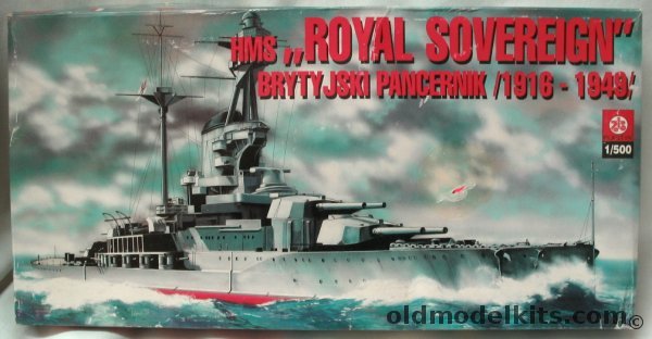 ZTS 1/500 HMS Royal Sovereign Battleship -ex Frog Revenge Class (Ramillies / Resolution / Revenge / Royal Oak), S-112 plastic model kit